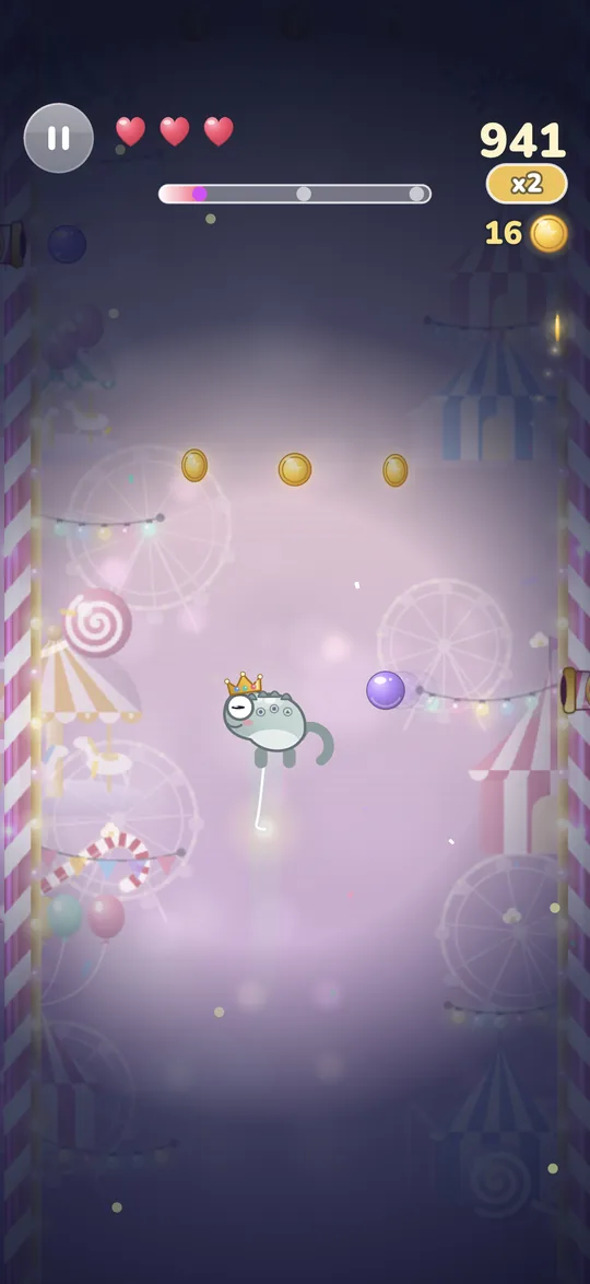 Hold On, Chromi! screenshot: Night levels in every world