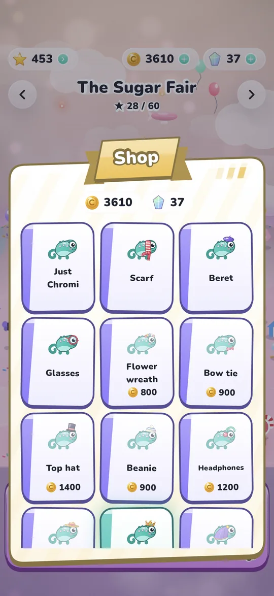 Hold On, Chromi! screenshot: Dress him up